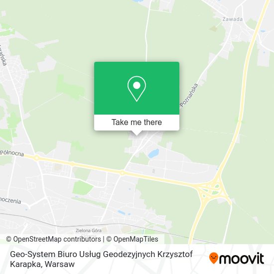 Карта Geo-System Biuro Usług Geodezyjnych Krzysztof Karapka