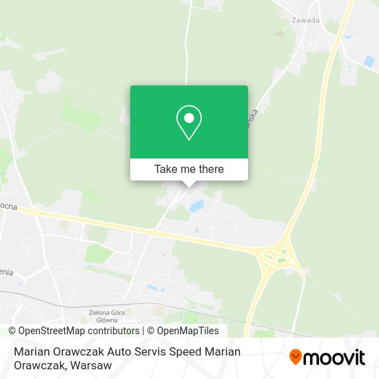 Карта Marian Orawczak Auto Servis Speed Marian Orawczak