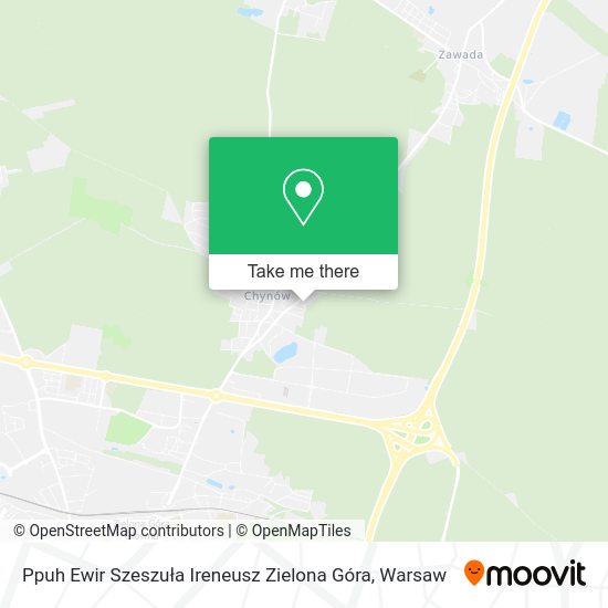 Ppuh Ewir Szeszuła Ireneusz Zielona Góra map