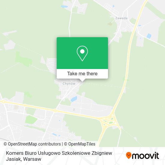 Komers Biuro Usługowo Szkoleniowe Zbigniew Jasiak map