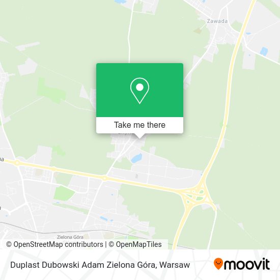 Duplast Dubowski Adam Zielona Góra map