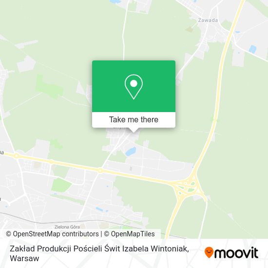 Zakład Produkcji Pościeli Świt Izabela Wintoniak map