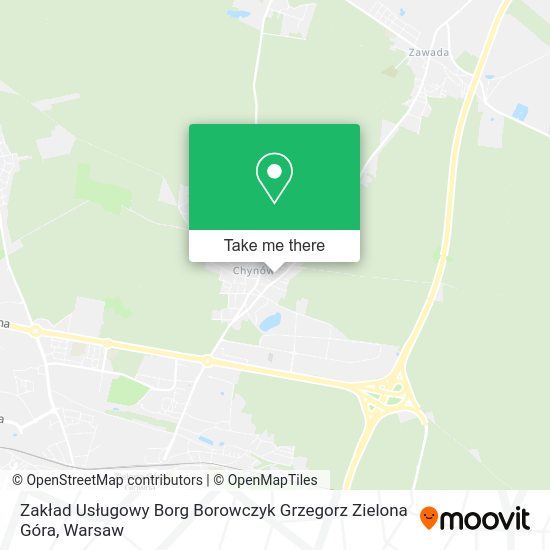 Zakład Usługowy Borg Borowczyk Grzegorz Zielona Góra map