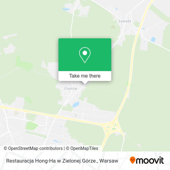 Restauracja Hong-Ha w Zielonej Górze. map