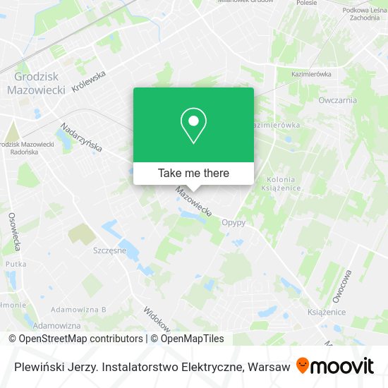 Plewiński Jerzy. Instalatorstwo Elektryczne map