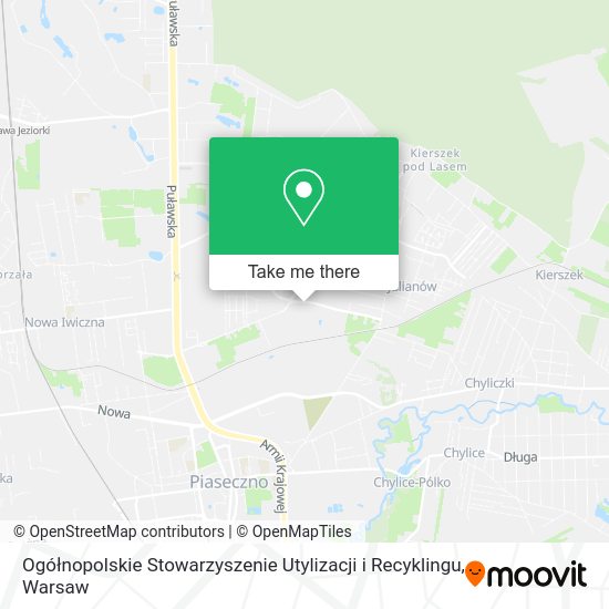 Ogółnopolskie Stowarzyszenie Utylizacji i Recyklingu map