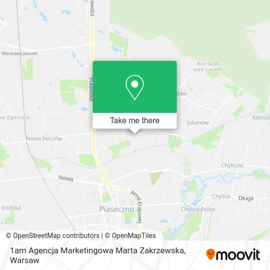 1am Agencja Marketingowa Marta Zakrzewska map