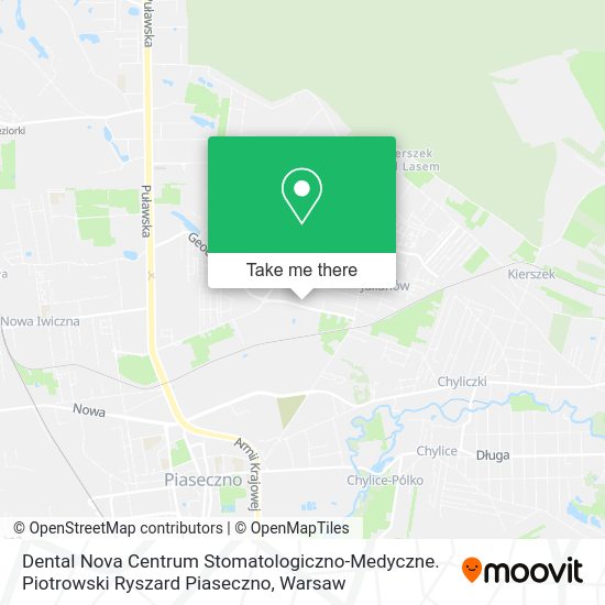 Dental Nova Centrum Stomatologiczno-Medyczne. Piotrowski Ryszard Piaseczno map