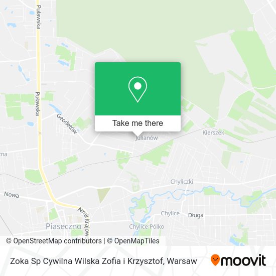 Zoka Sp Cywilna Wilska Zofia i Krzysztof map