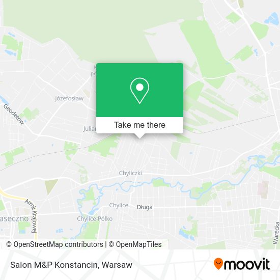 Salon M&P Konstancin map