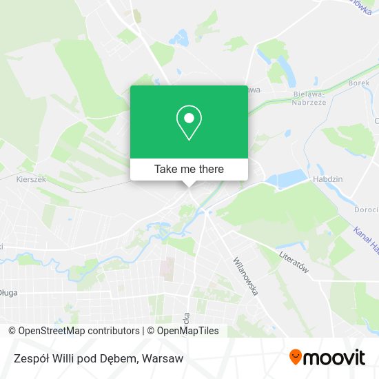 Zespół Willi pod Dębem map