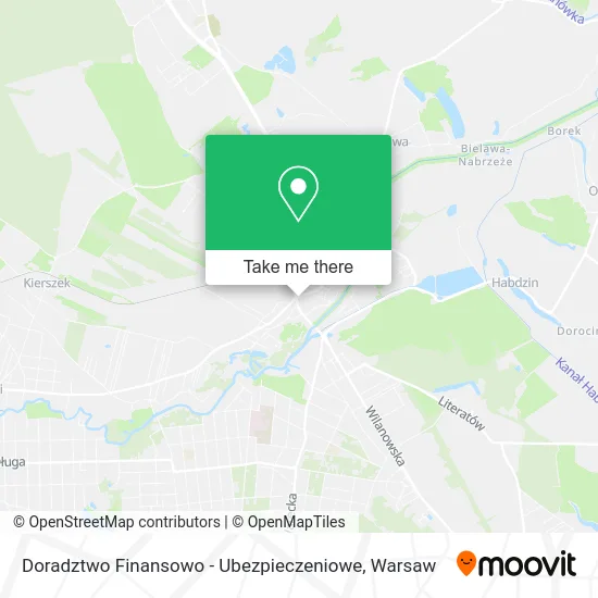 Карта Doradztwo Finansowo - Ubezpieczeniowe