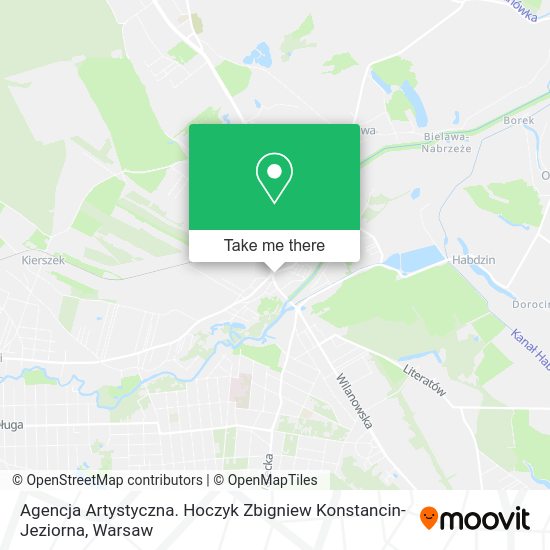 Agencja Artystyczna. Hoczyk Zbigniew Konstancin-Jeziorna map