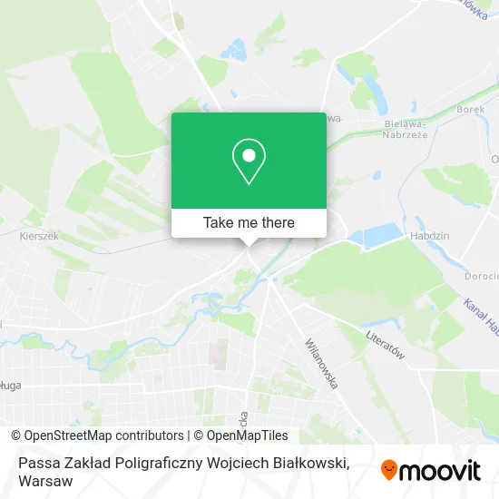 Passa Zakład Poligraficzny Wojciech Białkowski map