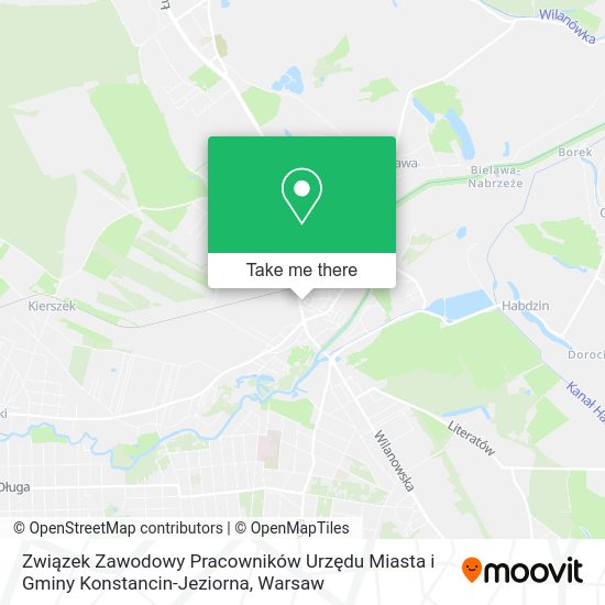 Związek Zawodowy Pracowników Urzędu Miasta i Gminy Konstancin-Jeziorna map