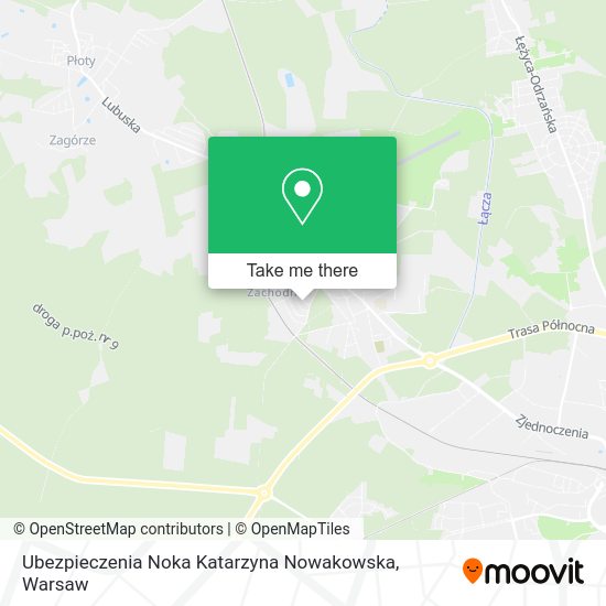 Ubezpieczenia Noka Katarzyna Nowakowska map