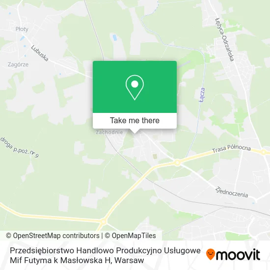 Карта Przedsiębiorstwo Handlowo Produkcyjno Usługowe Mif Futyma k Masłowska H