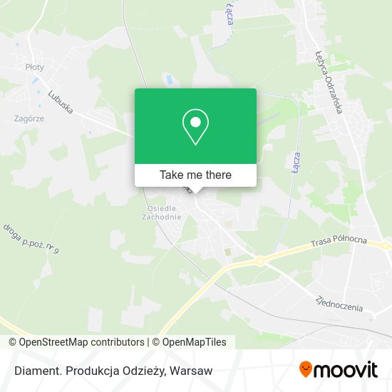 Diament. Produkcja Odzieży map