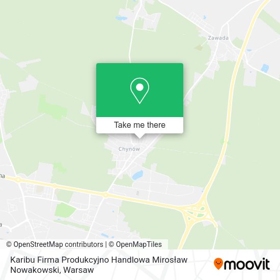 Karibu Firma Produkcyjno Handlowa Mirosław Nowakowski map