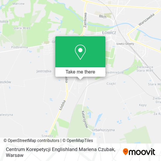 Centrum Korepetycji Englishland Marlena Czubak map