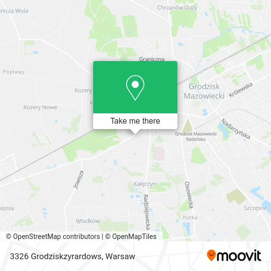 Карта 3326 Grodziskzyrardows