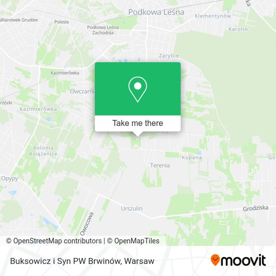 Buksowicz i Syn PW Brwinów map