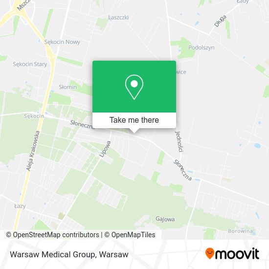 Warsaw Medical Group map