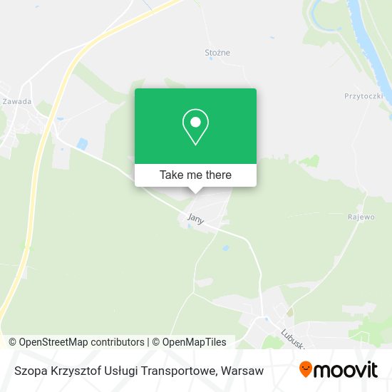 Szopa Krzysztof Usługi Transportowe map