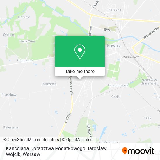 Kancelaria Doradztwa Podatkowego Jarosław Wójcik map