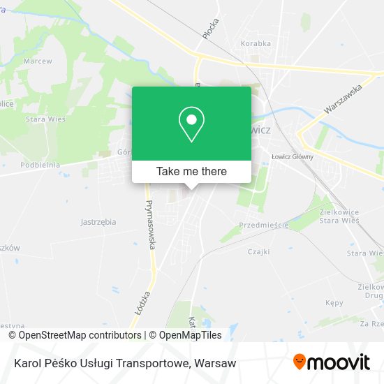 Karol Pėśko Usługi Transportowe map