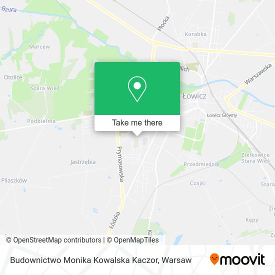 Budownictwo Monika Kowalska Kaczor map