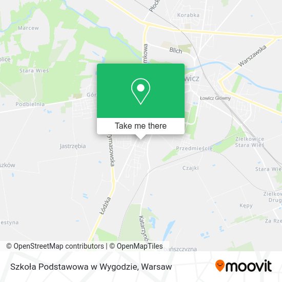 Szkoła Podstawowa w Wygodzie map