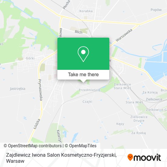 Карта Zajdlewicz Iwona Salon Kosmetyczno-Fryzjerski