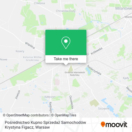 Pośrednictwo Kupno Sprzedaż Samochodów Krystyna Figacz map