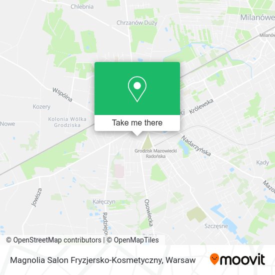 Карта Magnolia Salon Fryzjersko-Kosmetyczny