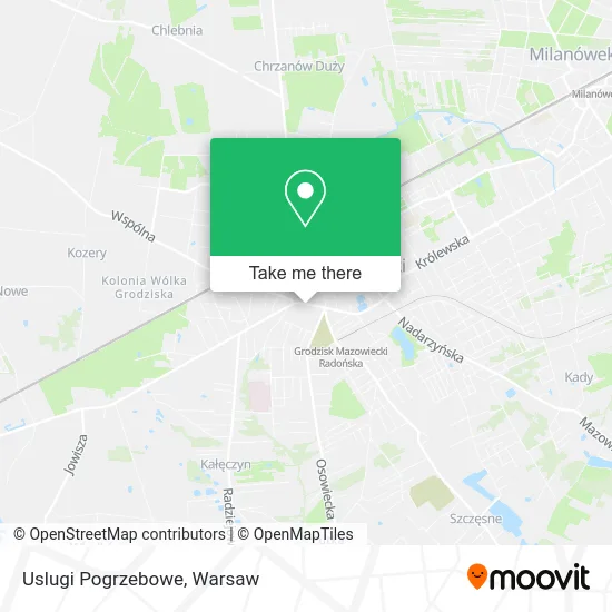 Uslugi Pogrzebowe map