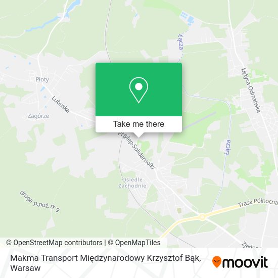 Makma Transport Międzynarodowy Krzysztof Bąk map