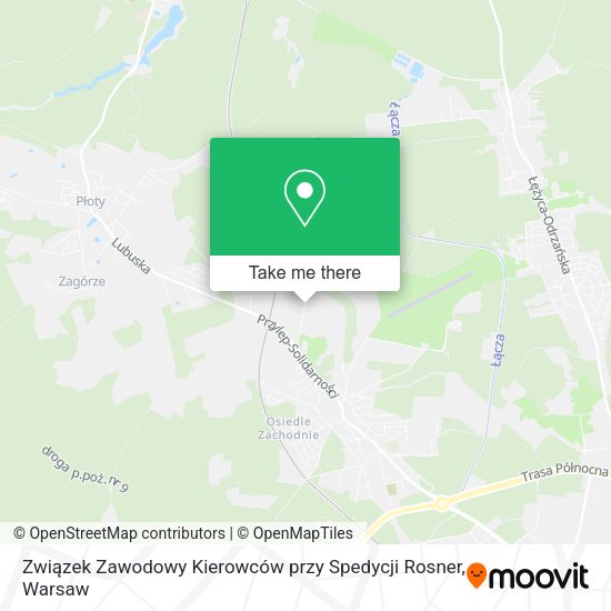 Карта Związek Zawodowy Kierowców przy Spedycji Rosner