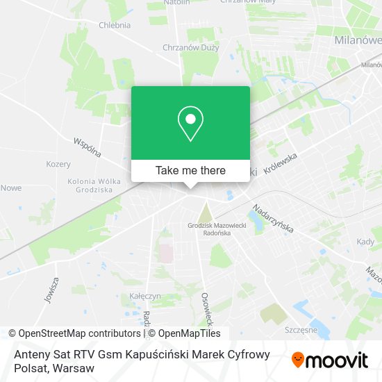 Anteny Sat RTV Gsm Kapuściński Marek Cyfrowy Polsat map