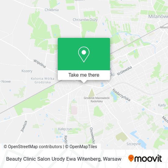 Beauty Clinic Salon Urody Ewa Witenberg map