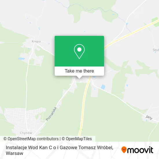Instalacje Wod Kan C o i Gazowe Tomasz Wróbel map