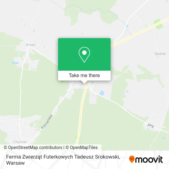 Ferma Zwierząt Futerkowych Tadeusz Srokowski map