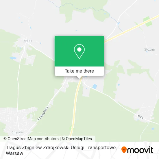 Tragus Zbigniew Zdrojkowski Uslugi Transportowe map