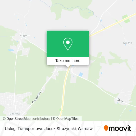 Uslugi Transportowe Jacek Strazynski map