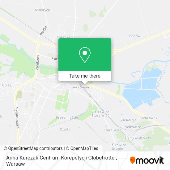 Anna Kurczak Centrum Korepetycji Globetrotter map