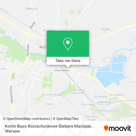 Карта Konto Biuro Rozrachunkowe Barbara Maciejak