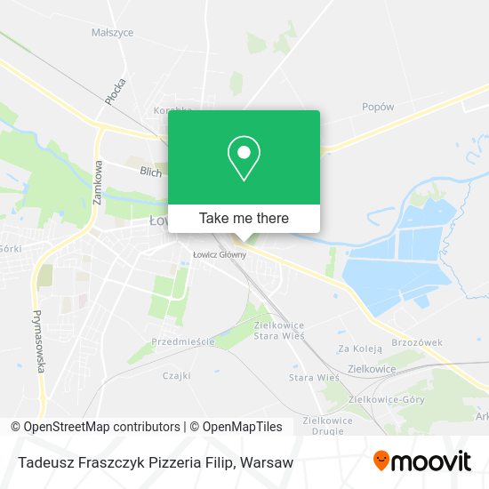 Карта Tadeusz Fraszczyk Pizzeria Filip