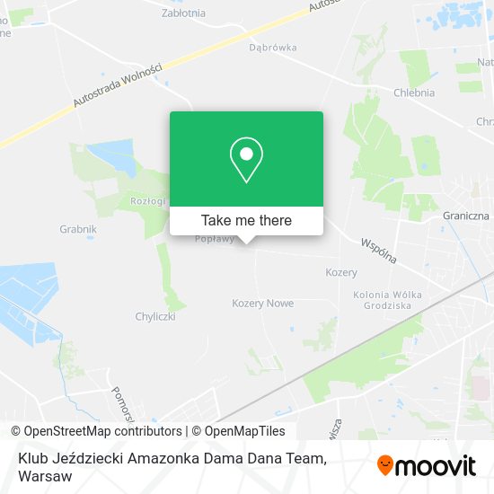 Klub Jeździecki Amazonka Dama Dana Team map