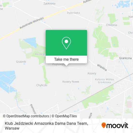 Карта Klub Jeździecki Amazonka Dama Dana Team