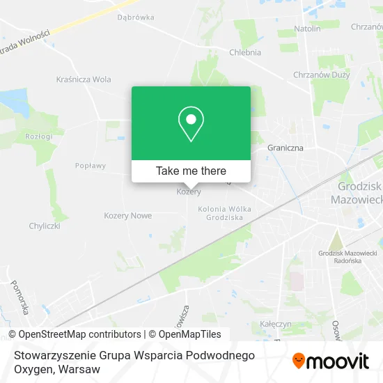 Карта Stowarzyszenie Grupa Wsparcia Podwodnego Oxygen
